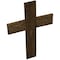 Ekena Millwork 12"W x 16"H x 1 1/2"D Vintage Farmhouse Cross, Barnwood Decor Collection, Pebble Grey DECR012X016X1500CRSPG - alternate 2